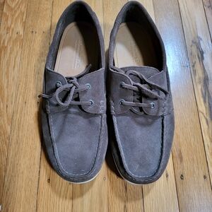 Massimo Dutti Dark Brown Suede Loafers